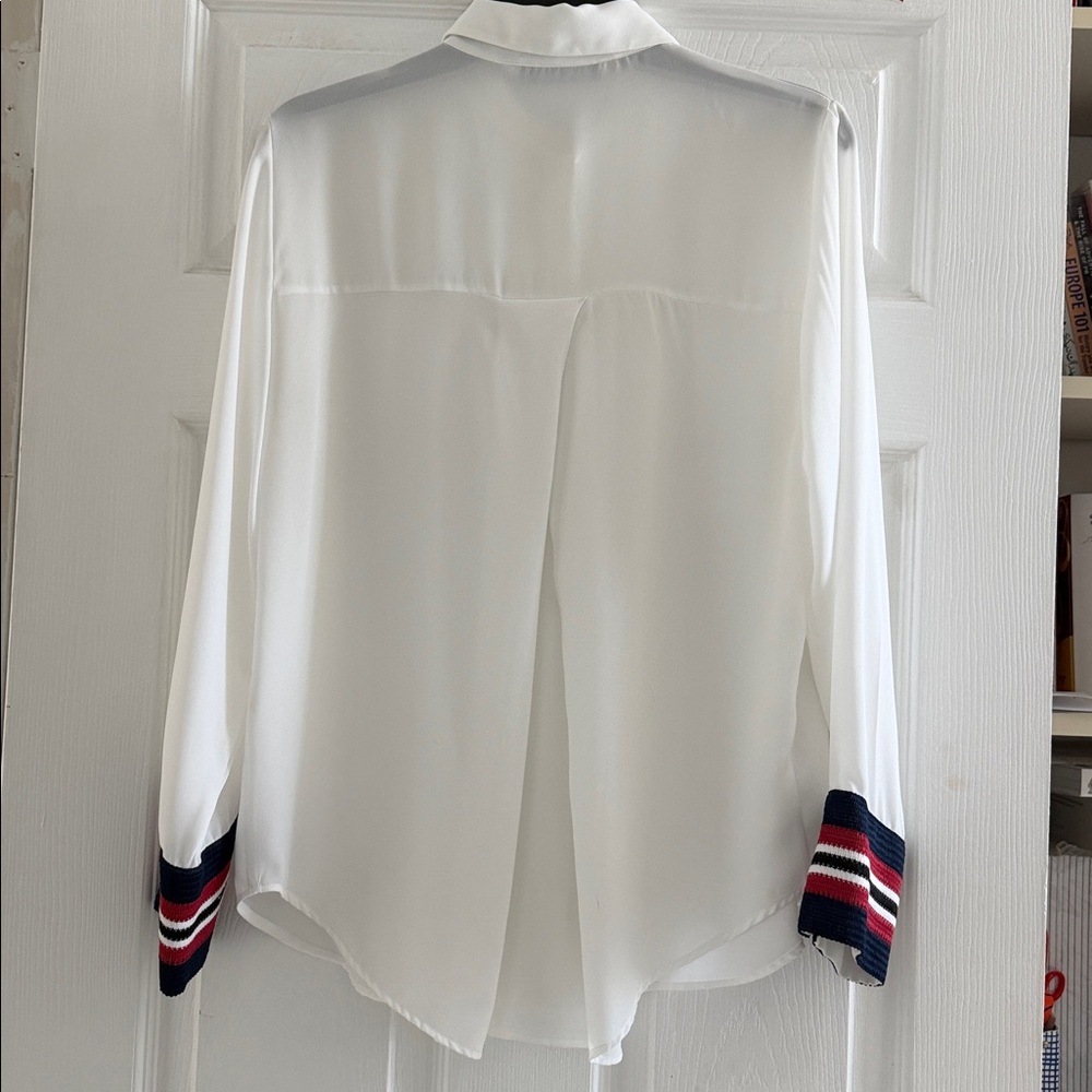 Zara Basic white button-down shirt , made in Spain - image 4